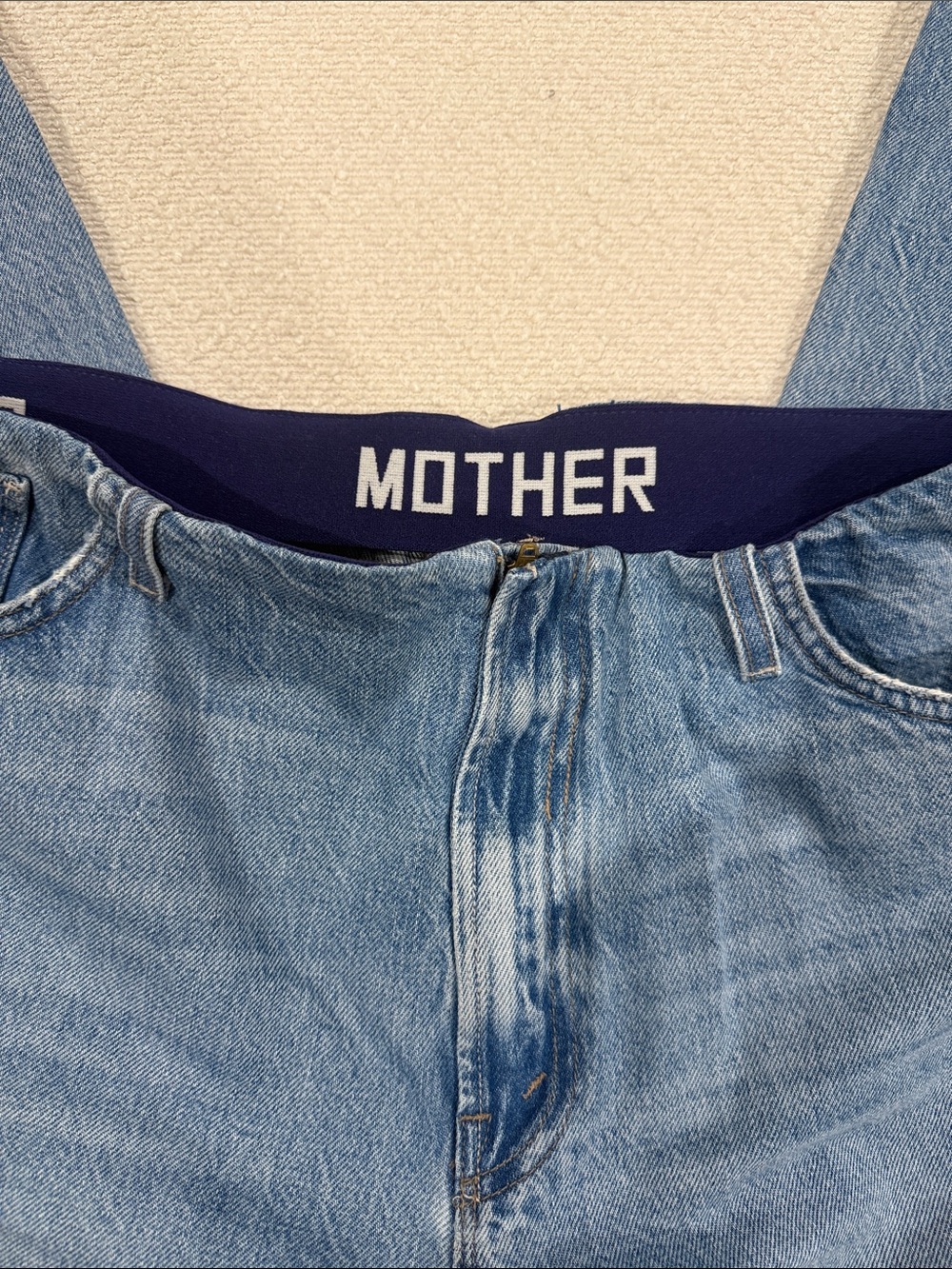 MOTHER The Tucked Under High Waist Spinner - light blue - Picture 2 of 5